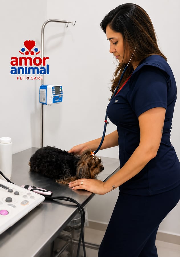 Consulta veterinária na Amor Animal